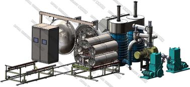ราคาดี เครื่อง Metalizing สูญญากาศในแนวนอน, ช้อนส้อมพลาสติกระบบ PVD DC ระนาบ Magnetron สปัตเตอร์ ออนไลน์
