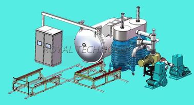 Horizontal Thermal Evaporation Coating Unit , High Vacuum Aluminum Metalizing Coating Machine