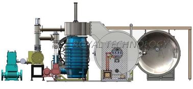 ราคาดี หมวกกันน็อค Visors สุญญากาศ Metalizing Machine โรงงานเคลือบ Metallizing แนวนอน ออนไลน์