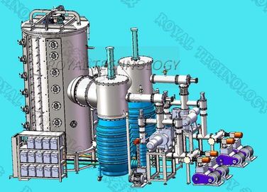 ราคาดี DC Power PVD เครื่องเคลือบสูญญากาศเครื่องชุบฟิล์มโลหะด้วยการควบคุม PLC ออนไลน์
