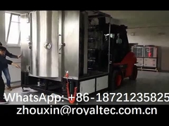 เครื่อง PVD เครื่องแรกที่สร้างขึ้นในการชุบ PVD ลวดโลหะและโคมไฟแก้ว Poalnd