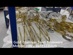 ผิวเคลือบทอง PVD TiN สําหรับเครื่องครัว ผิวเคลือบทอง PVD ZrN