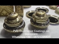 เครื่องเคลือบทองเครื่องแก้ว 2 ด้าน ทอง สีสะท้อน, ความแน่นแข็ง TiN ทองเคลือบ